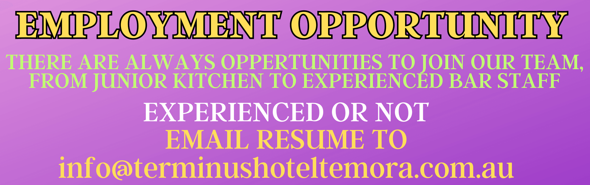 Employment Opprtunity